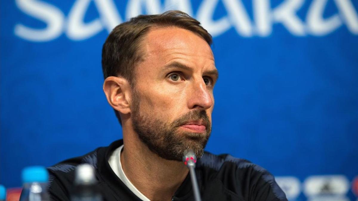 Gareth Southgate durante su comparecencia de prensa