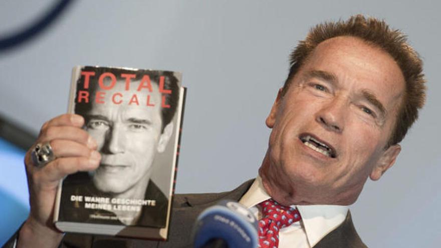 Arnold Schwarzenegger, durante la presentación de sus memorias en Berlín.