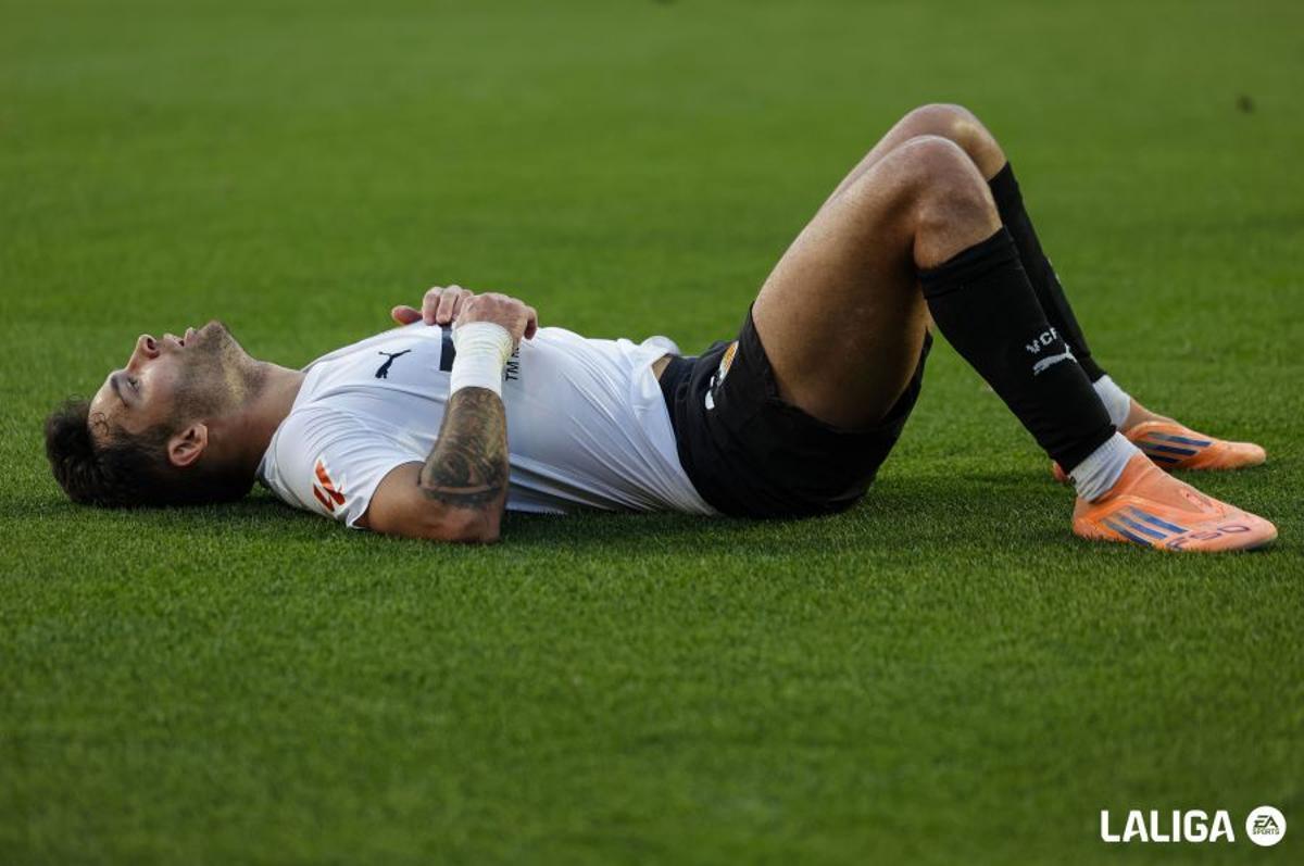 Hugo Duro en el Valencia - Sevilla