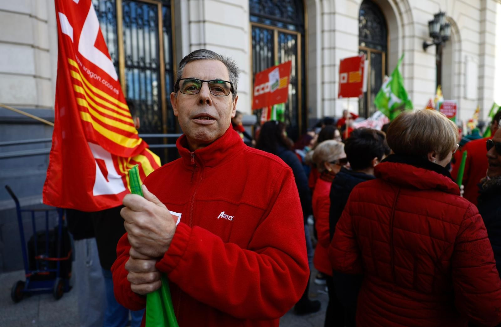 Protesta de los trabajadores de Airtex por su traslado a Rumanía