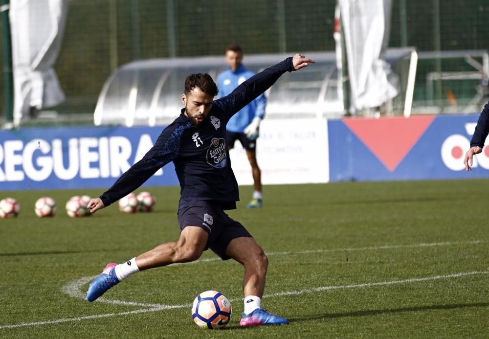 Mosquera y Arribas, bajas en el primer entrenamiento de la semana