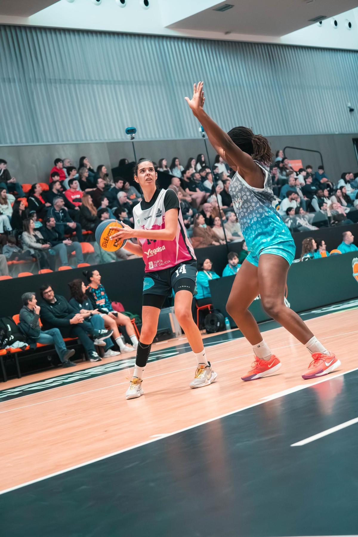 Elena Rodríguez, durante uno de los partidos.