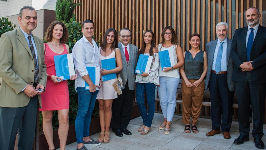 L&#039;entrega de les beques va tenir lloc a l&#039;auditori de la Clínica Corachan.