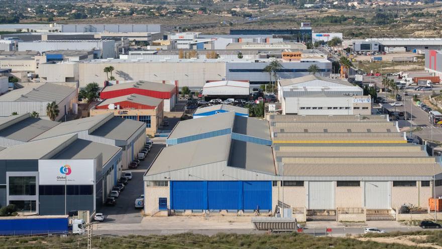 Imagen de un polìgono industrial de Alicante.