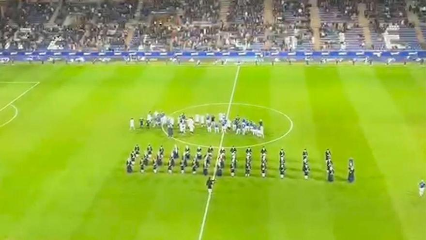 VÍDEO: El Tartiere interpreta el himno de Asturias en la celebración del día del centenario del Real Oviedo