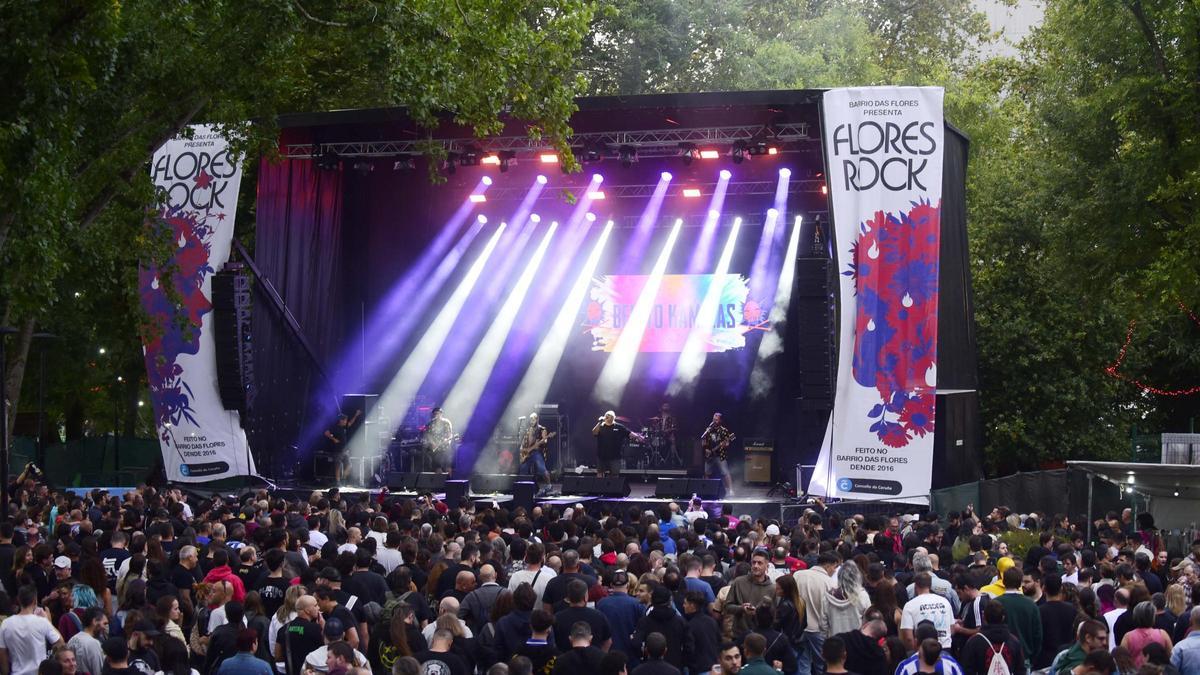 Público asistente a un concierto del Flores Rock en la pasada edición.