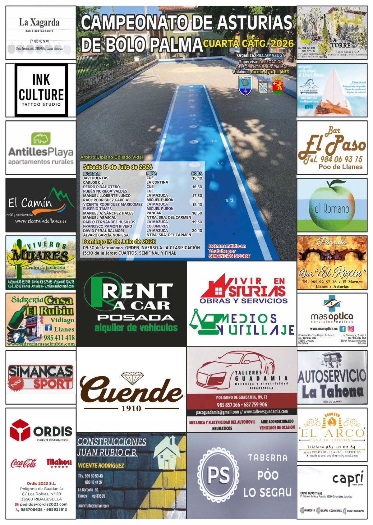 Cartel del campeonato.