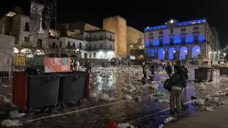 ¿Qué pasará con el botellón en el entorno de la plaza Mayor de Cáceres?