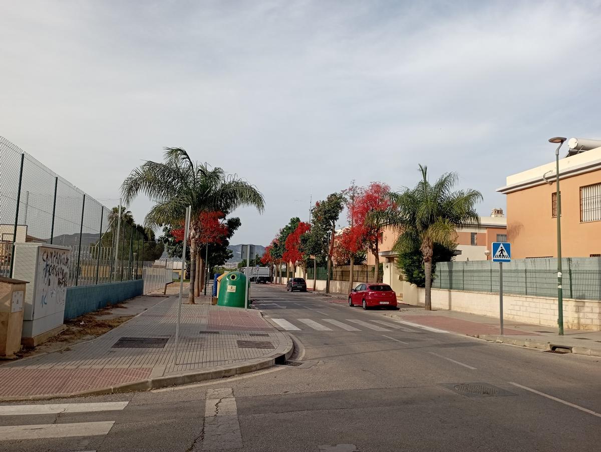 Fulgores rojos en Campanillas.