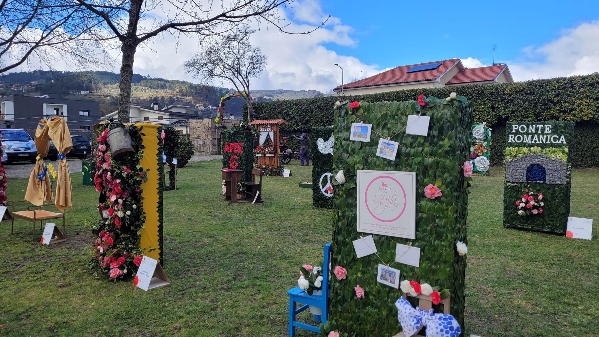 Cambados presumió de camelia en la feria de Celorico de Basto (Portugal).