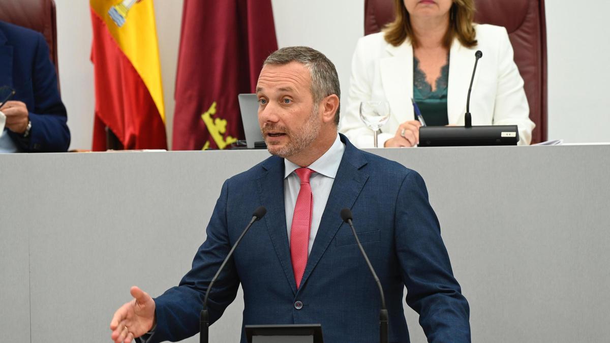 El portavoz del Partido Popular en la Asamblea Regional, Joaquín Segado.