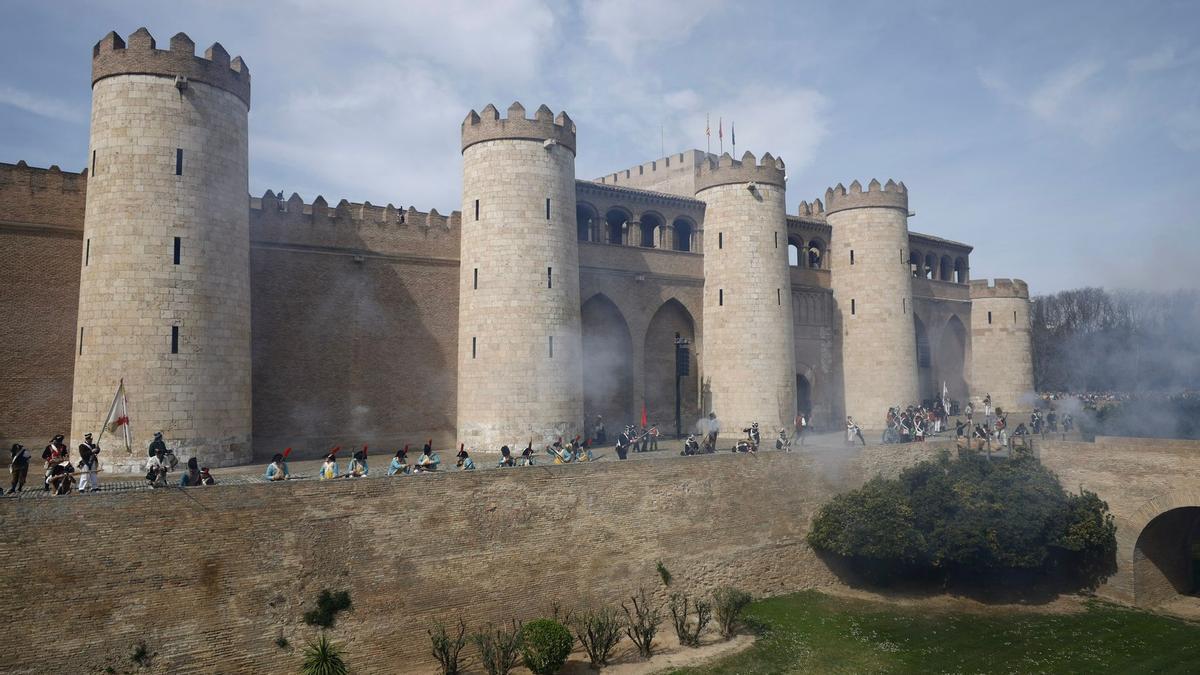 EN IMÁGENES | Así ha sido la recreación de la batalla del Segundo Sitio de Zaragoza