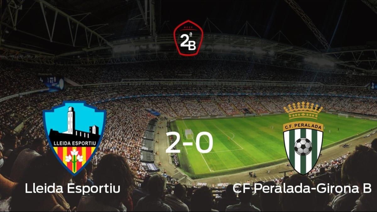 El Lleida Esportiu se lleva la victoria en casa ante el Peralada-Girona B (2-0)