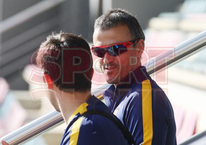 El entrenamiento del Barça, en imágenes