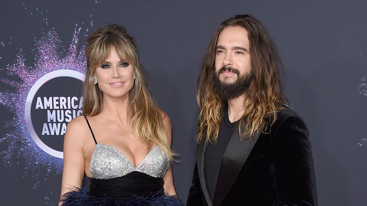 Heidi Klum y Tom Kaulitz bsos por el cristal