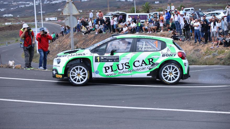 Yeray Lemes y Aitor Cambeiro se anotan la victoria más difícil en el Rally de Lanzarote