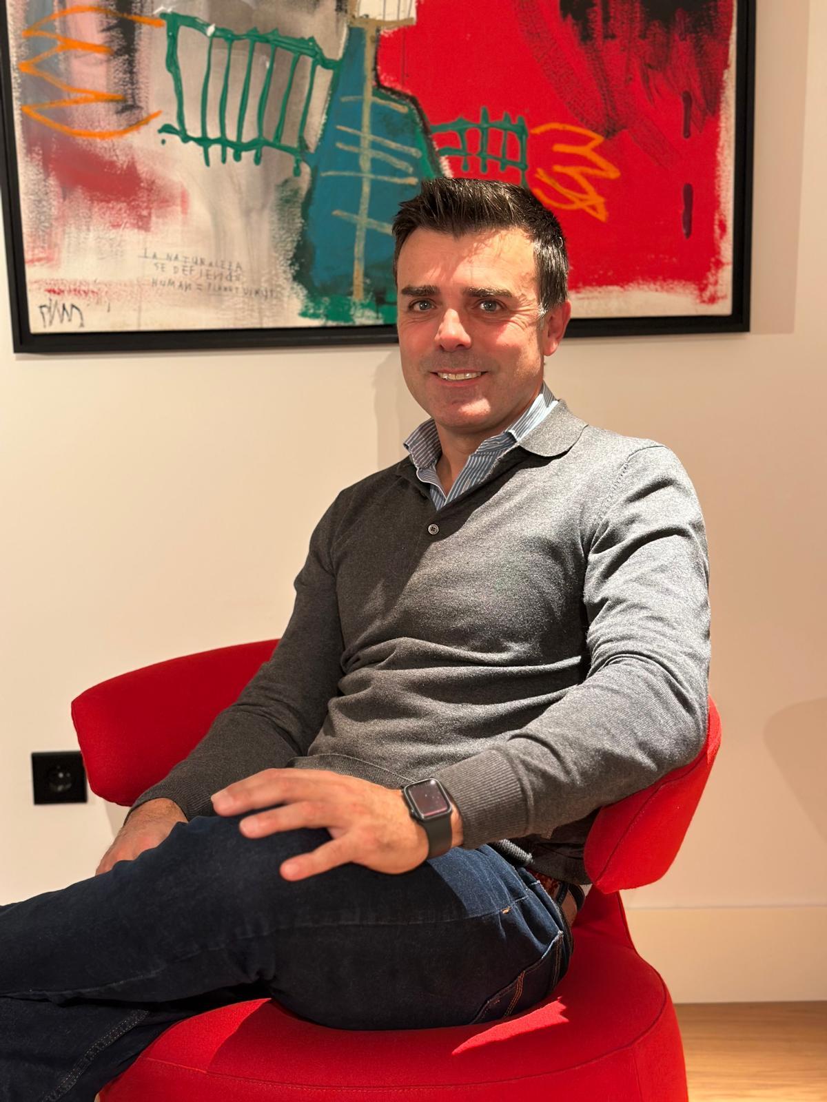 Eloy Calvo, en su estudio.