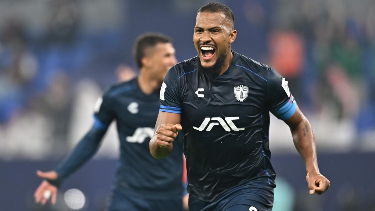 Salomón Rondón celebra su gol en la Copa Intercontinental ante Botafogo