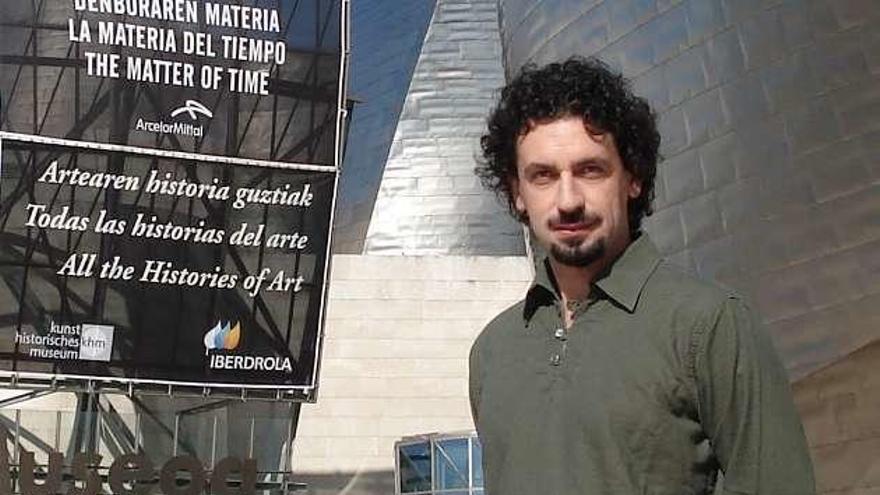 Ezequiel Álvarez, en el Guggenheim de Bilbao.