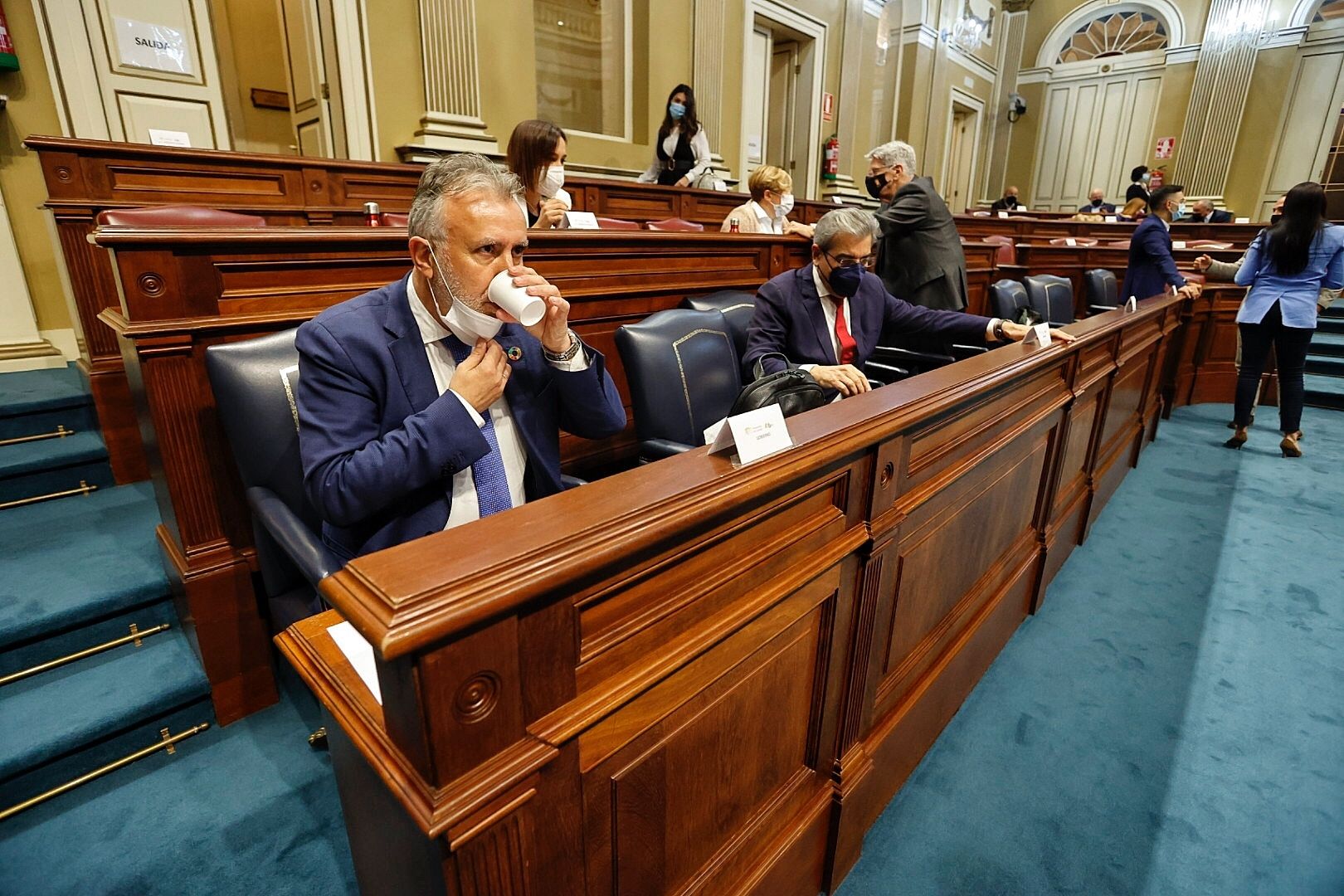 Pleno en el Parlamento de Canarias (9/2/21)