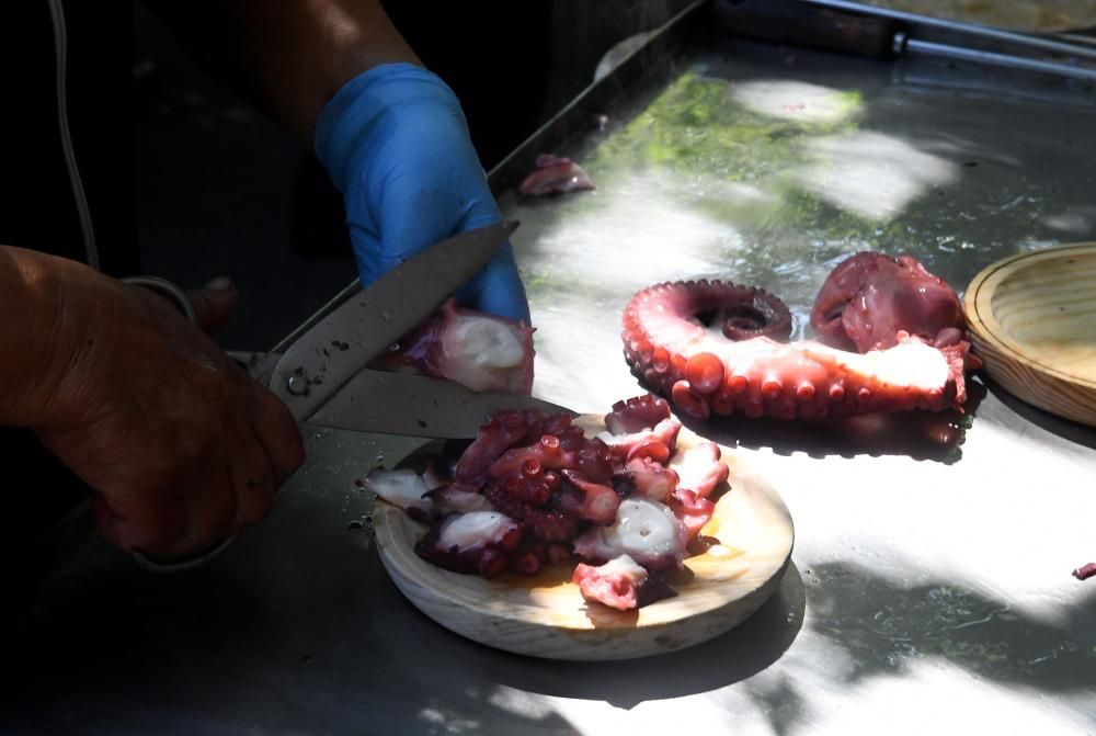 Así se hace el pulpo en Romería de Santa Margarita