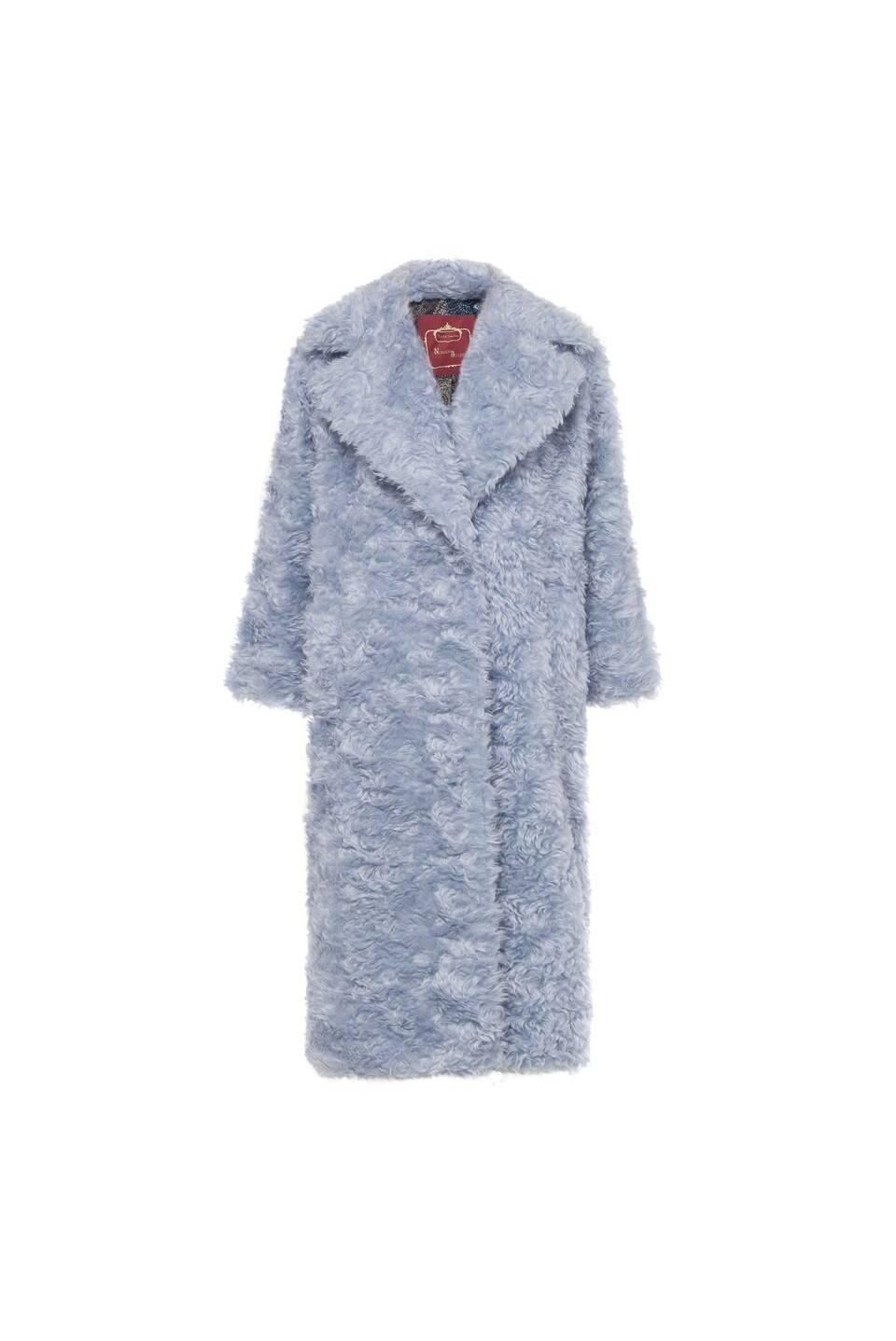 Abrigo de mohair azul, de Nomadi Deluxe