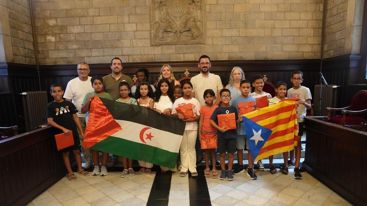 La recepció d'aquest dimarts a l'Ajuntament de Girona.