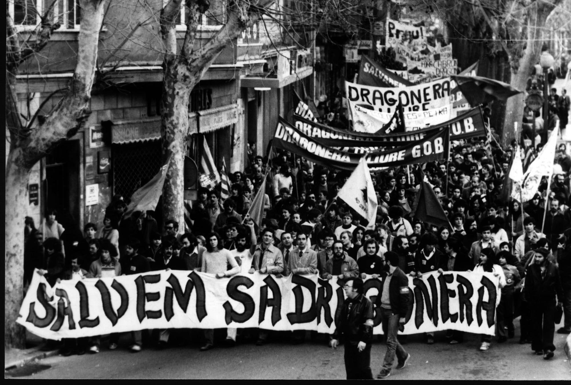 Años de combates contra el ladrillo: Histórica manifestación para salvar a sa Dragonera en 1979.