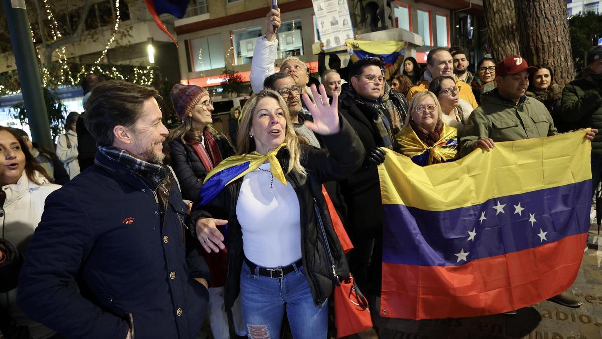 Un momento de la concentración que se convocó este primer domingo de 2026 en Alfonso X, en Murcia.