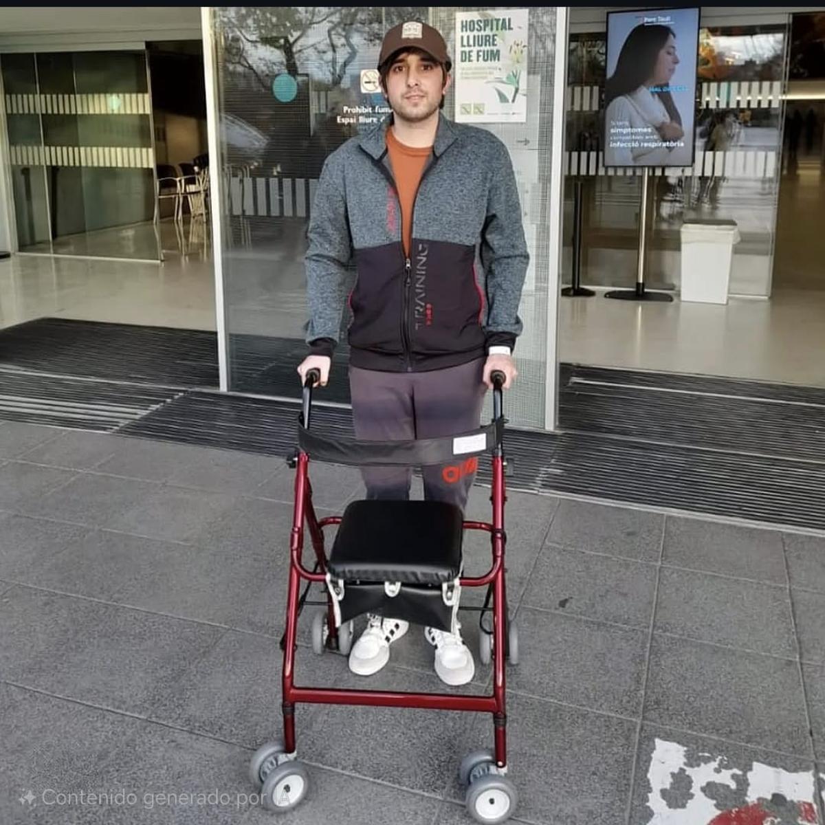 Sergio Delgado después de la segunda intervención
