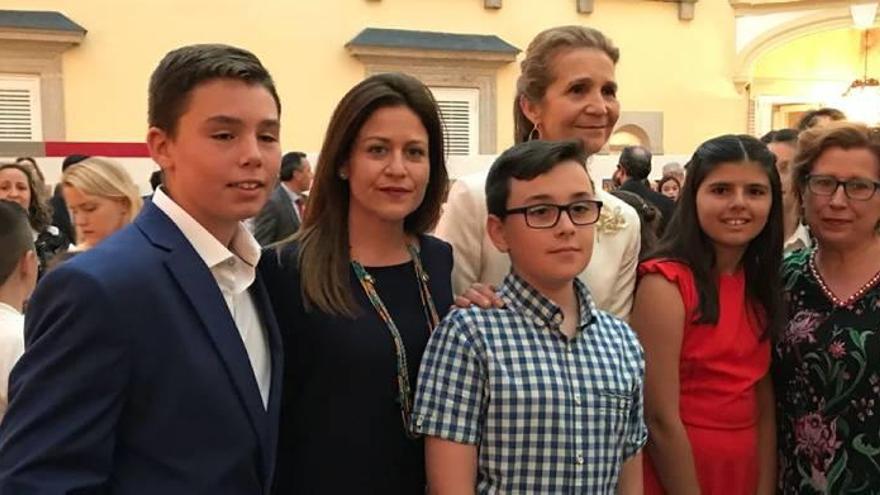 Laura Paz recibió el premio de manos de la Infanta Elena.