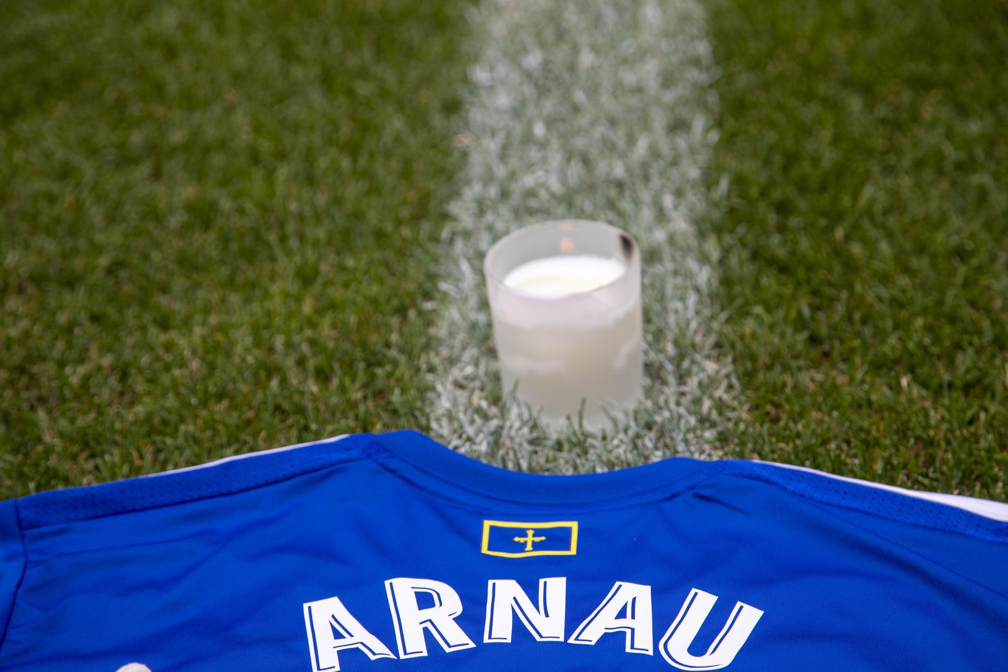 Las imágenes el homenaje a Arnau en el Tartiere