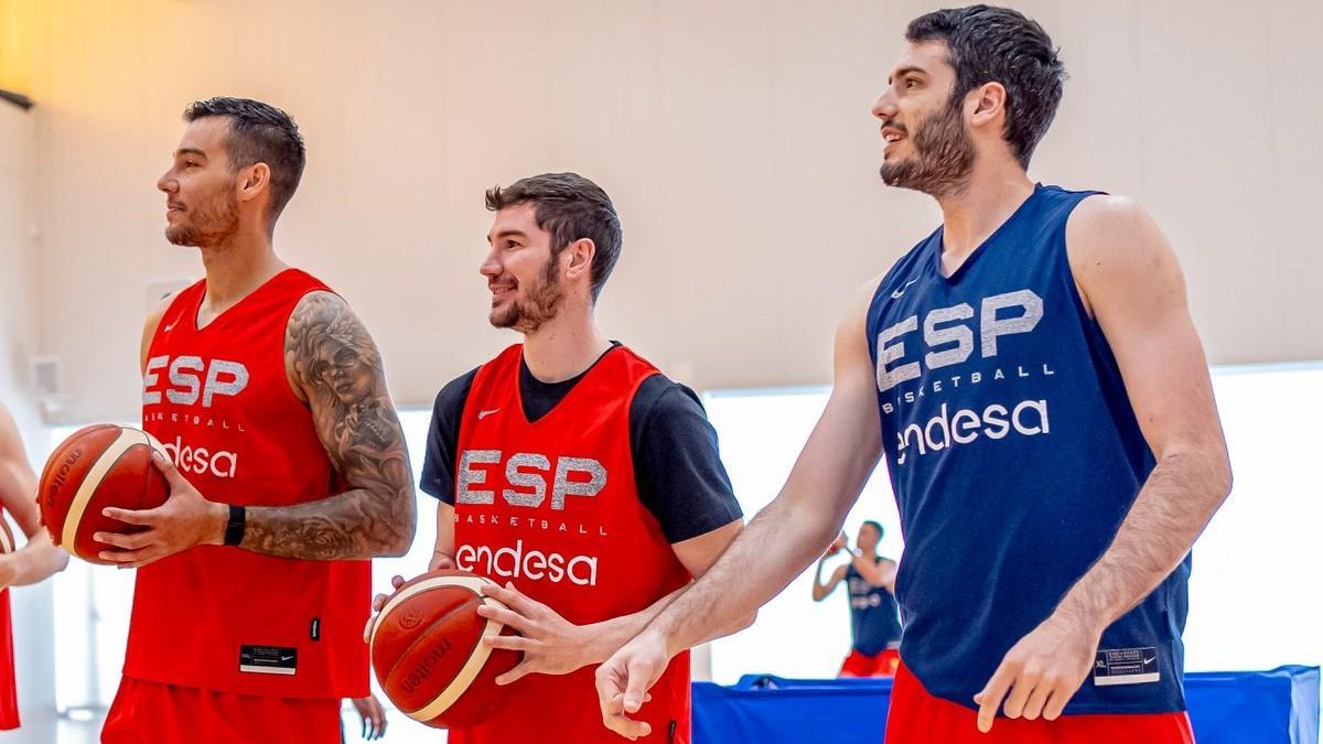 Willy Hernangómez, Darío Brizuela y Álex Abrines disputaron con España los Juegos Olímpicos