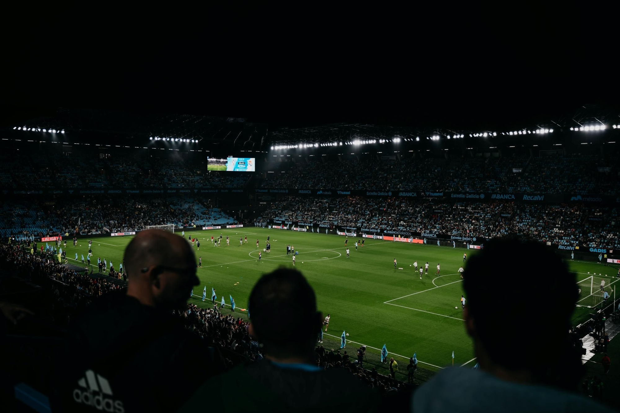 Partido del RC Celta contra el Real Madrud, 2024, estadio Abanca Balaídos, Vigo.