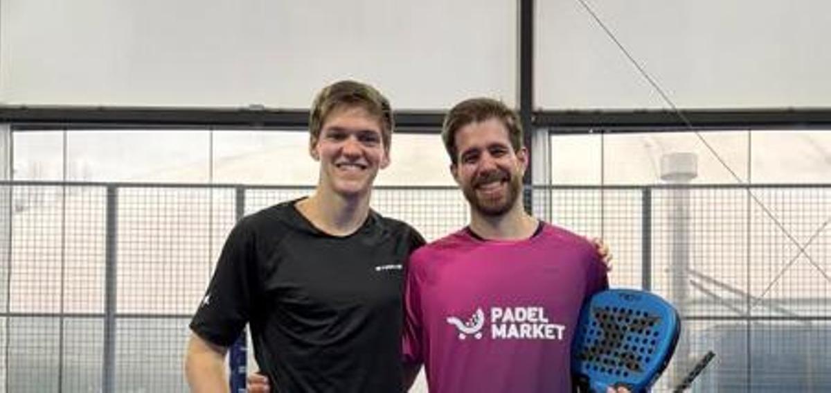 Peter Consuegra con su pareja Juan Ignacio Franco, en Parma