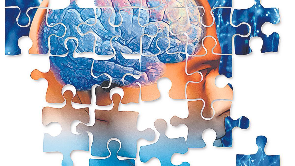 Un puzle de un cerebro.