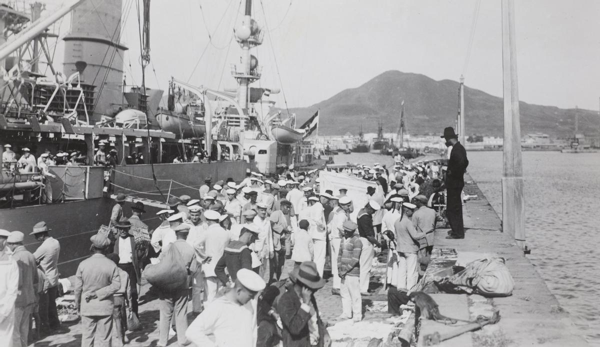 Puerto de Las Palmas en la década de 1930.