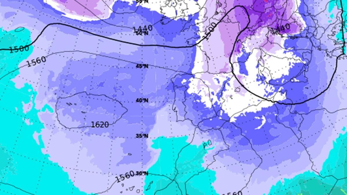 Mapa de temperaturas de la Aemet para el sábado