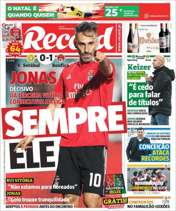 Portada RECORD domingo 9 diciembre 2018