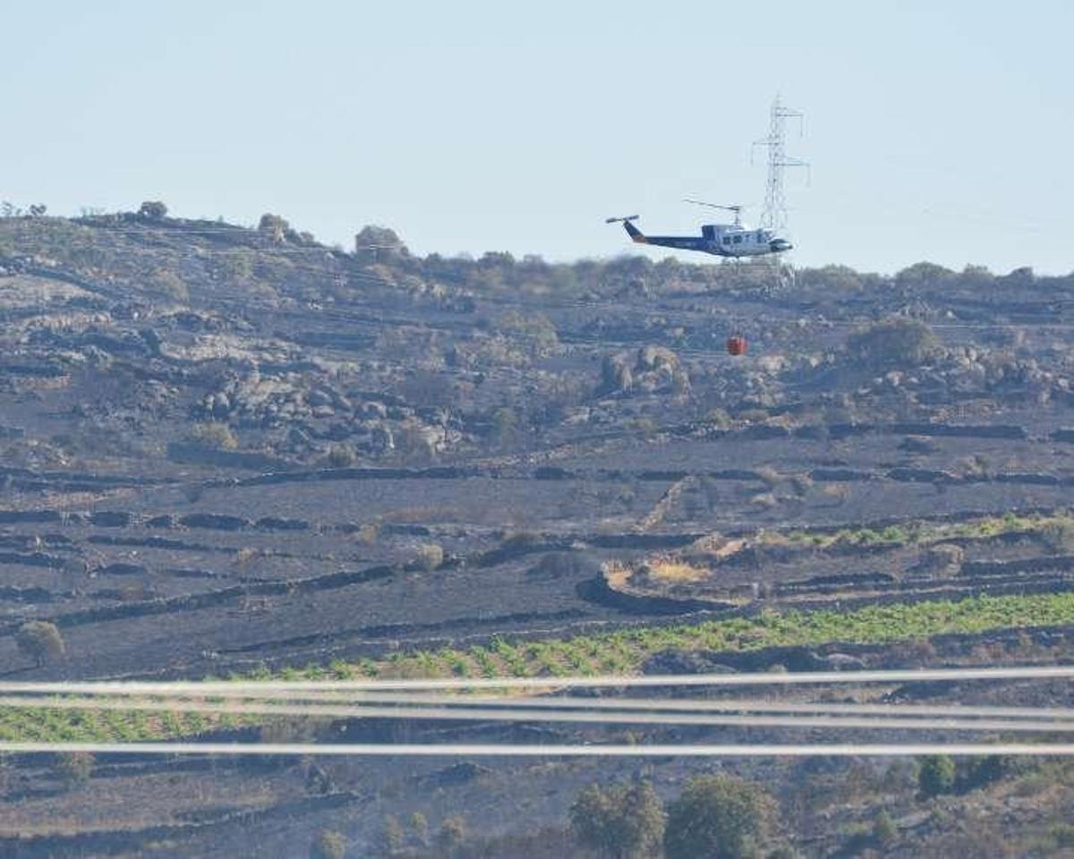 El incendio de Villalcampo calcina más de cien hectáreas del Parque de Arribes