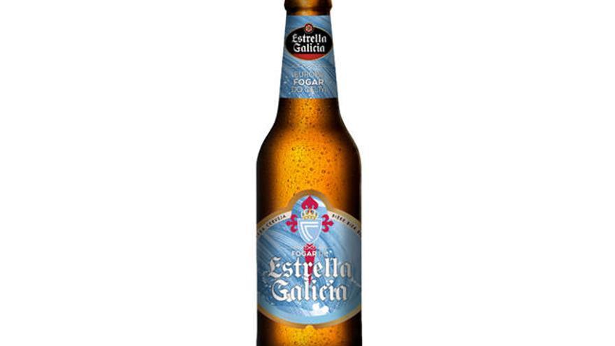 Imagen de la botella que conmemora el regreso del Celta a competiciones europeas. // Estrella Galicia