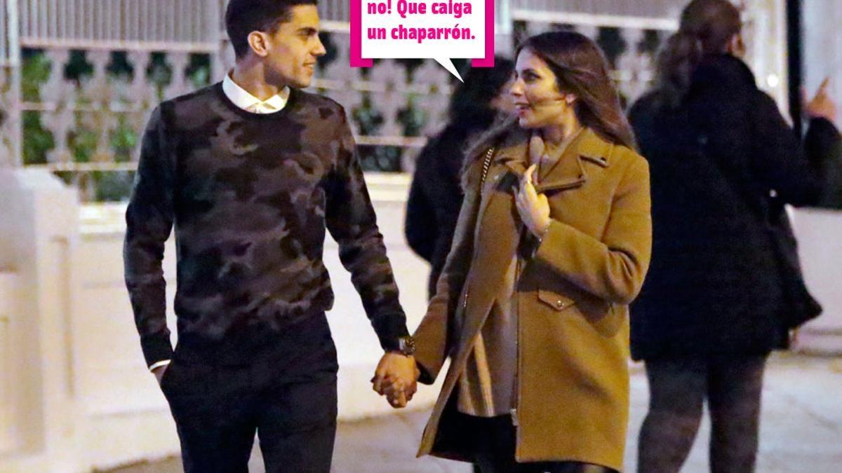 Melissa Jiménez y Marc Bartra