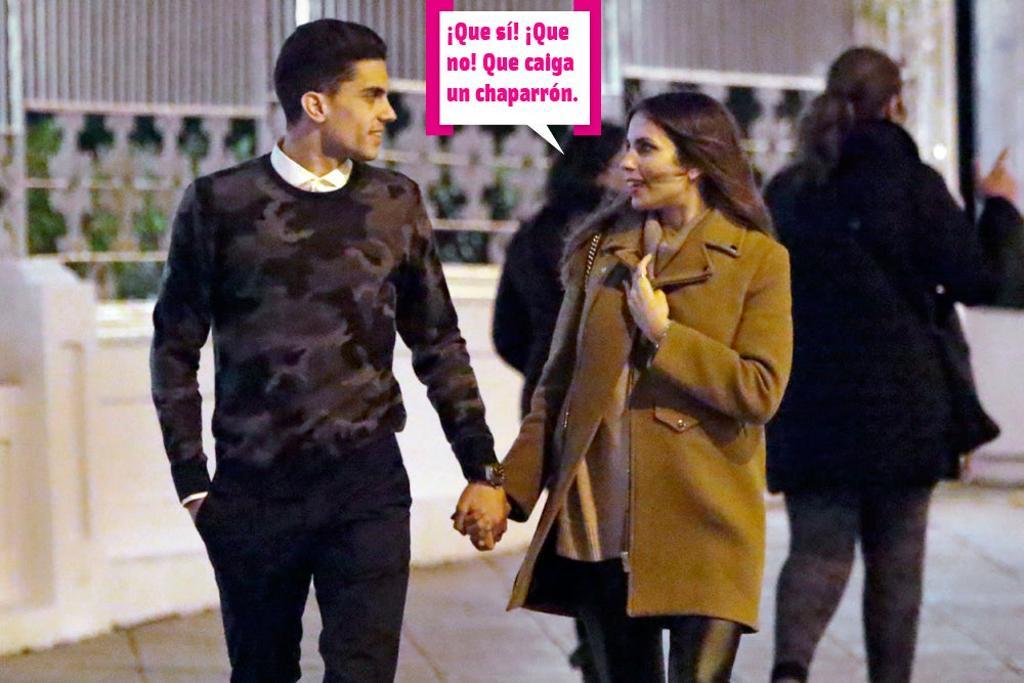 Melissa Jiménez y Marc Bartra