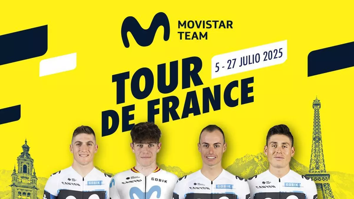 Enric Mas comanda un Movistar Team que se va al Tour 'a la fuga'