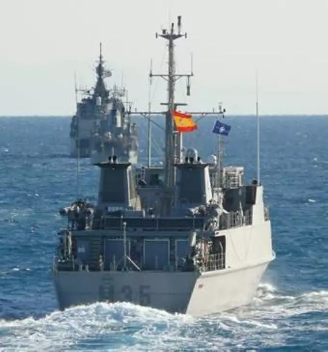 Maniobras contra las minas navales en Alicante y Murcia