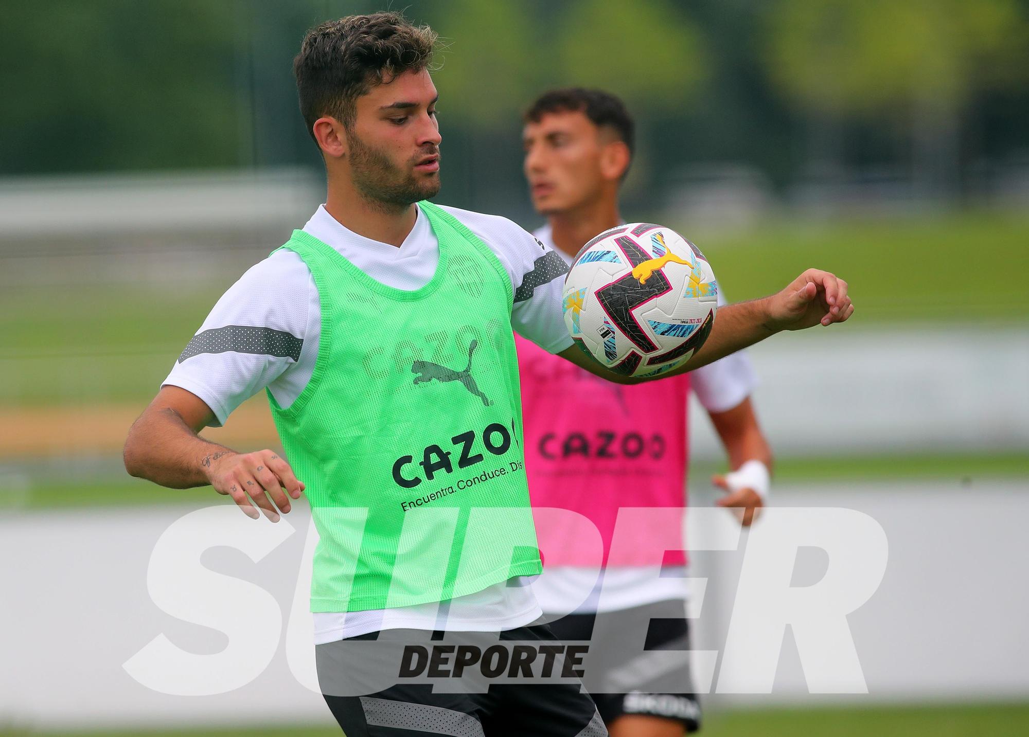 Entrenamiento del Valencia hoy en St. Gallen