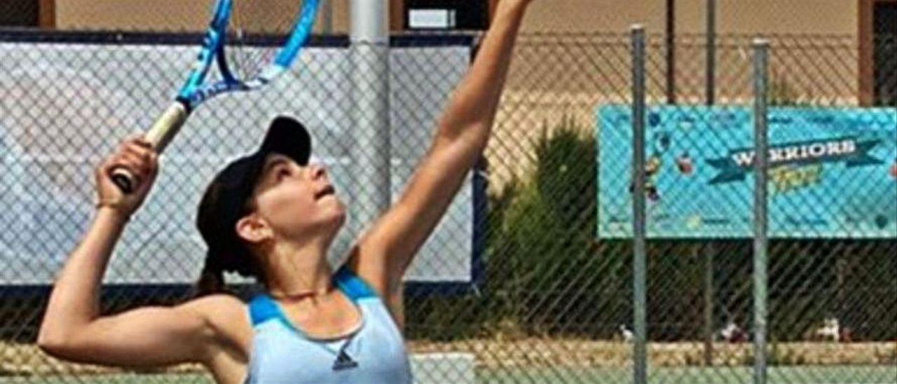 Eugenia Menéndez durante un torneo.| LNE