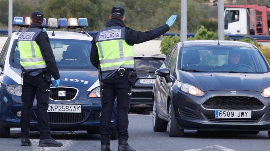 Control policial en Ibiza