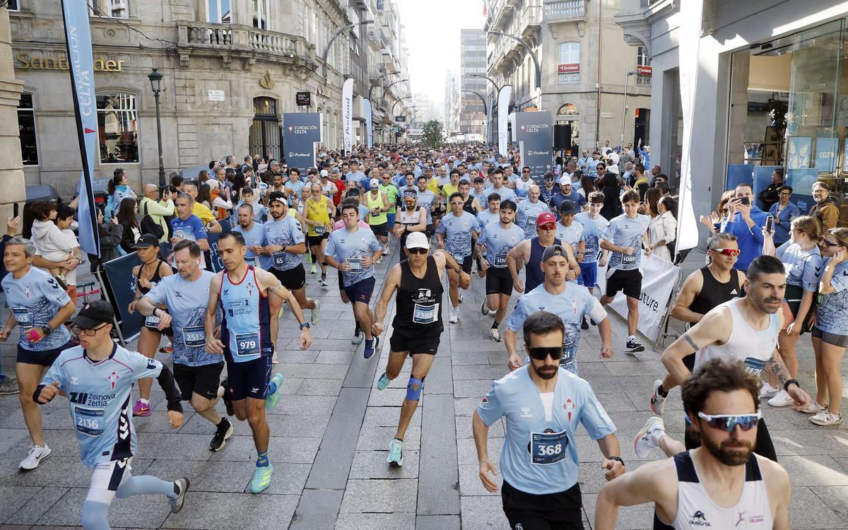 Invasión Celeste en Vigo con casi 3.000 corredores
