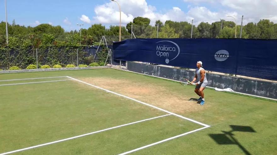 Rafa Nadal trainiert bei den Mallorca Open